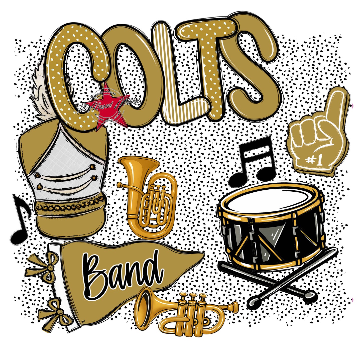 Colts Band Spirit-Gold