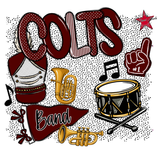 Colts Band Spirit-Maroon