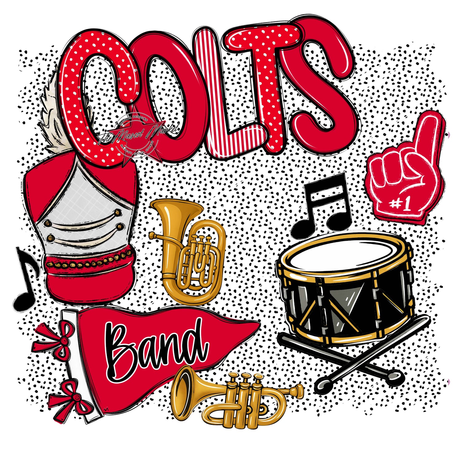 Colts Band Spirit-Red