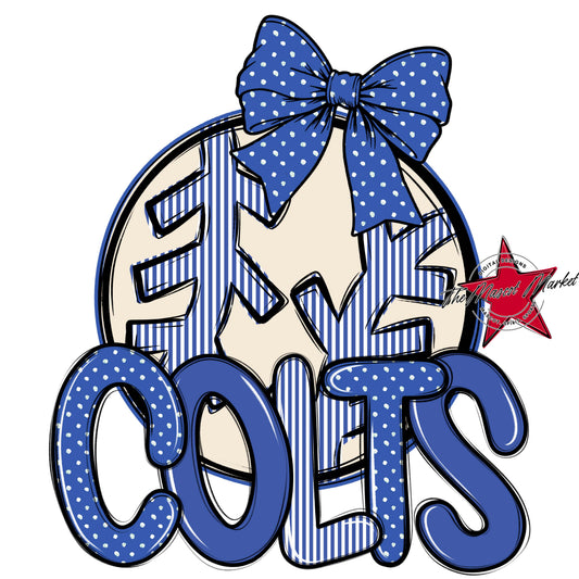 Colts Baseball-Softball Spirit Design-Off Blue