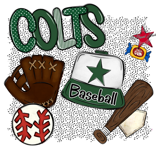 Colts Baseball Spirit-Green