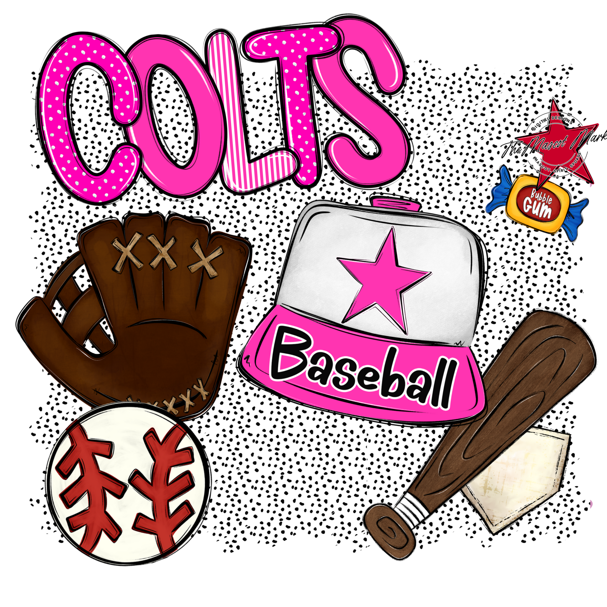 Colts Baseball Spirit-Pink