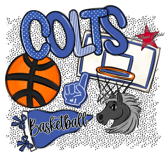 Colts Basketball Spirit-Off Blue