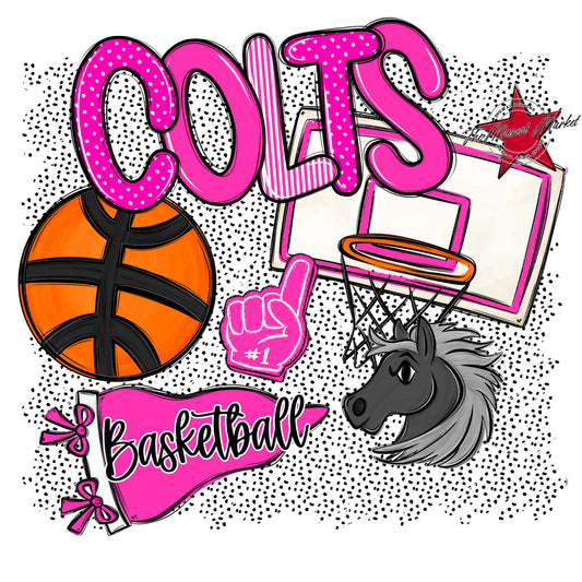 Colts Basketball Spirit-Pink