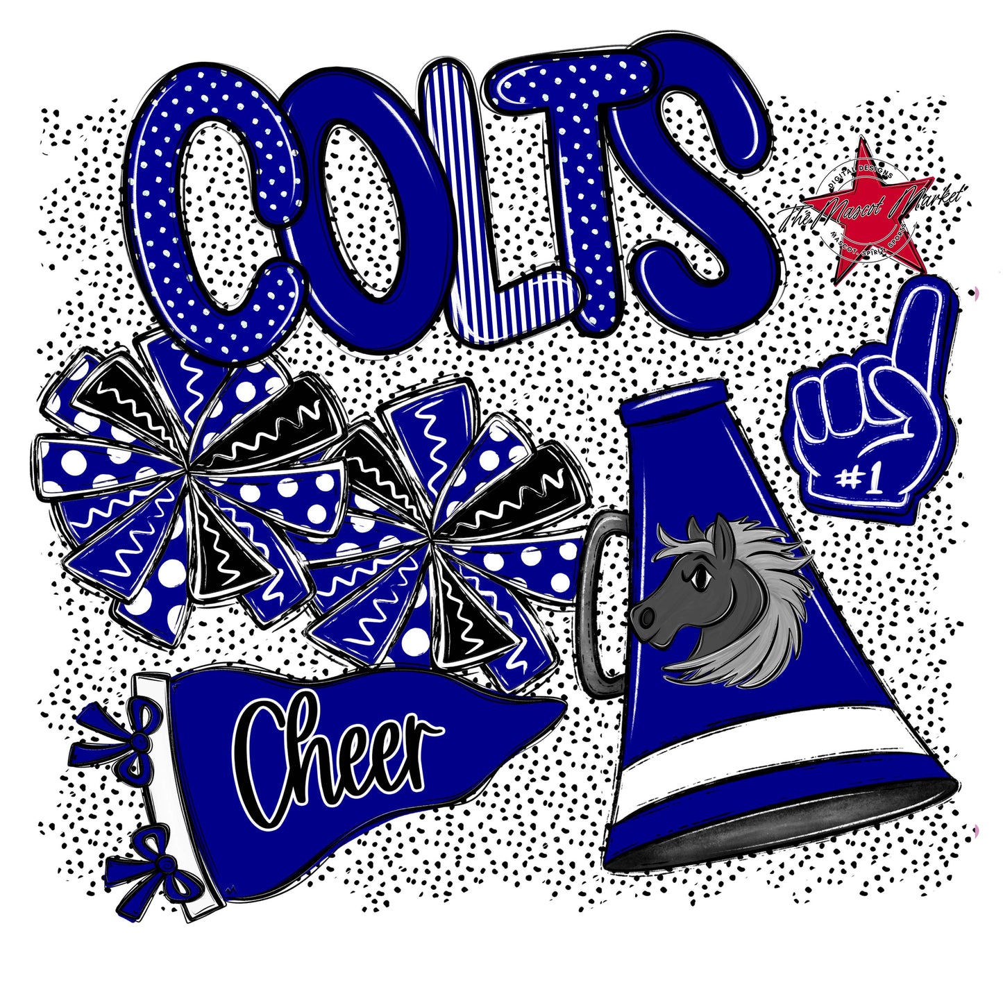 Colts Cheer Spirit-Blue