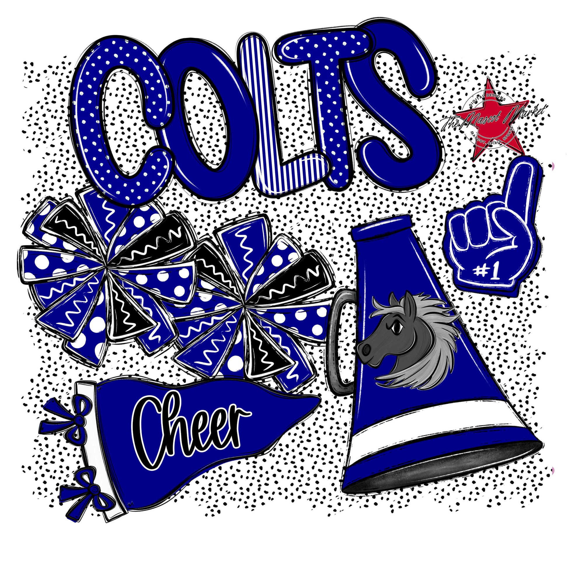 Colts Cheer Spirit-Blue