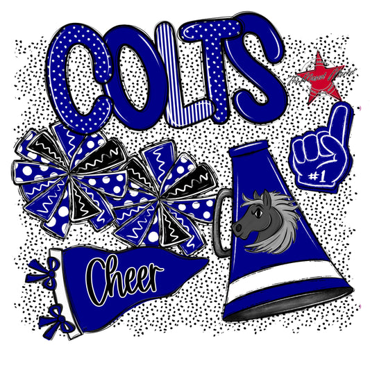 Colts Cheer Spirit-Blue