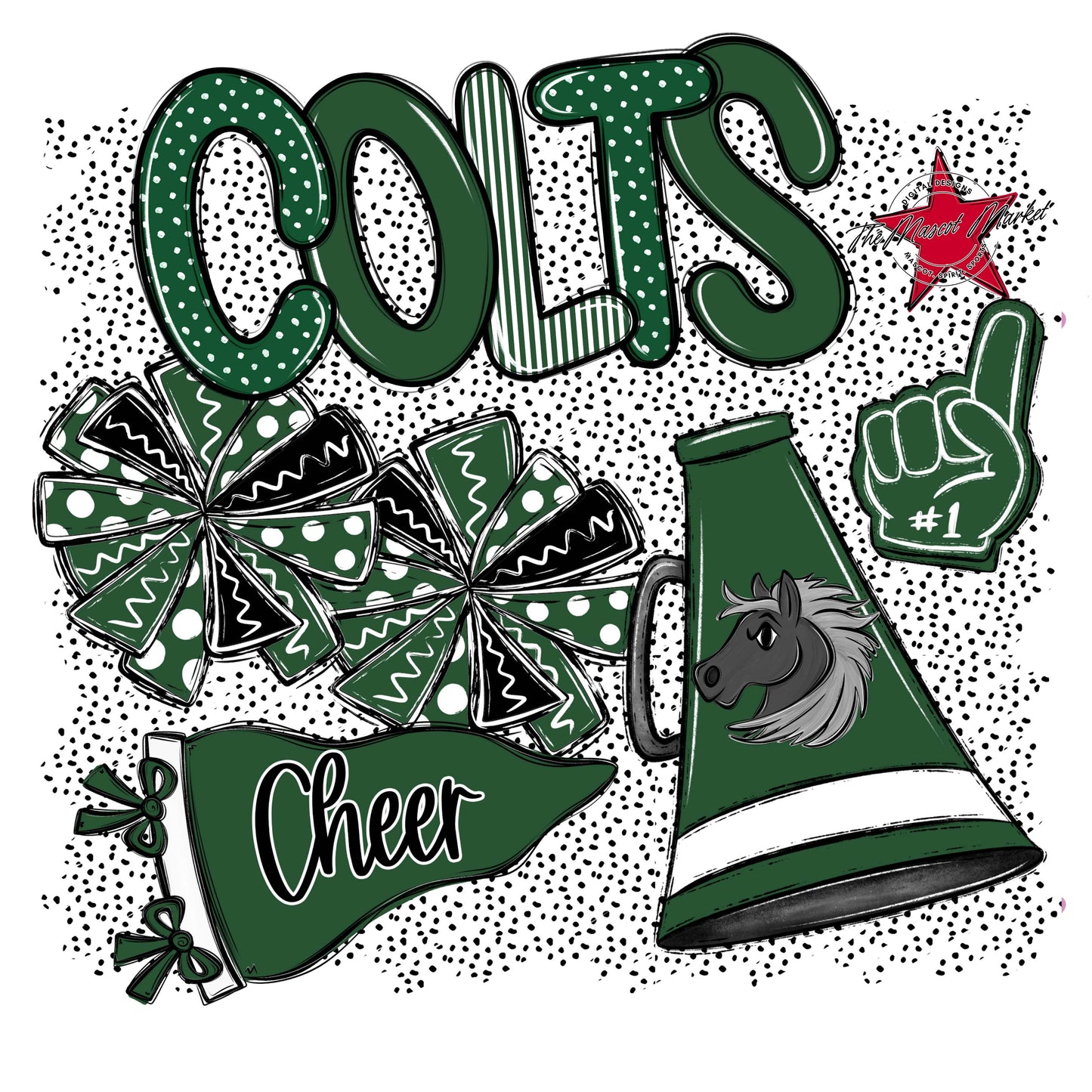 Colts Cheer Spirit-Green