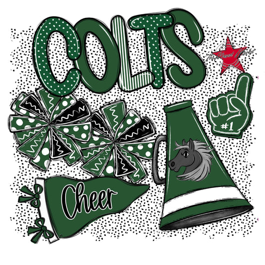 Colts Cheer Spirit-Green