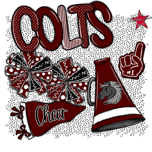 Colts Cheer Spirit-Maroon
