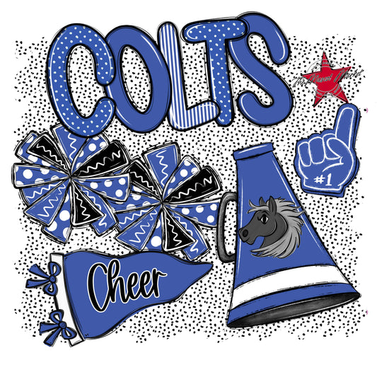 Colts Cheer Spirit-Off Blue