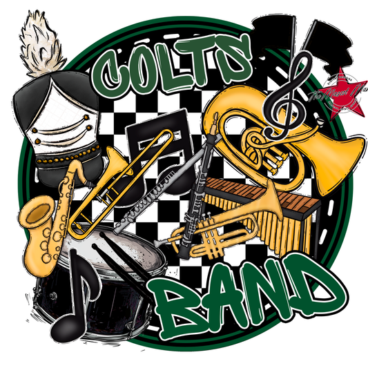 Colts Circle Band Design-Green