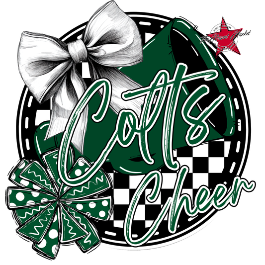 Colts Circle Cheer Design-Green