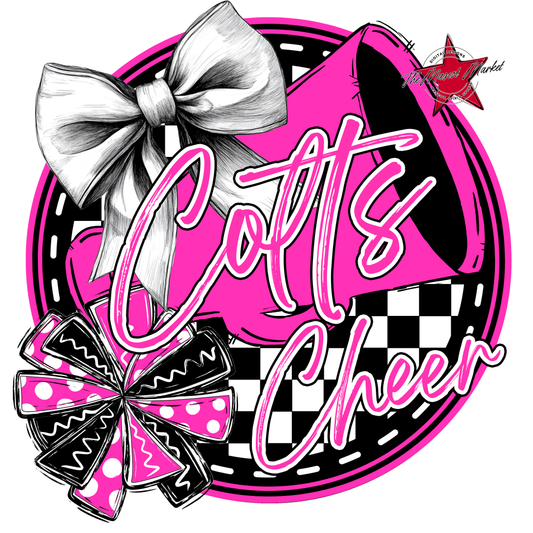 Colts Circle Cheer Design-Pink