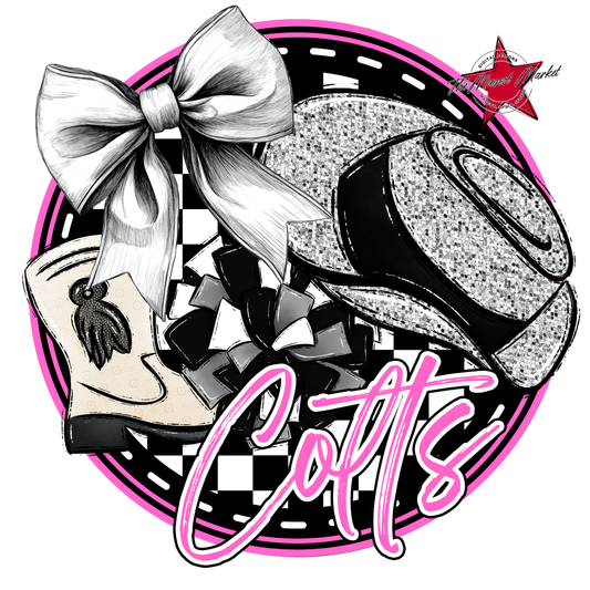 Colts Circle Drillteam Design-Baby Pink