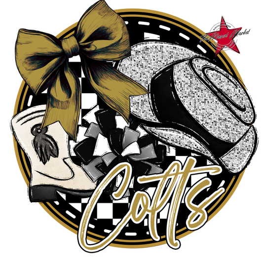 Colts Circle Drillteam Design-Gold