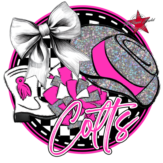 Colts Circle Drillteam Design-Pink