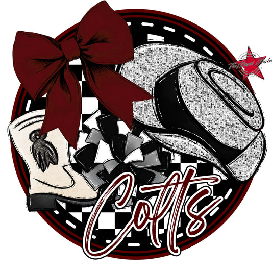 Colts Circle Drillteam Design-Maroon