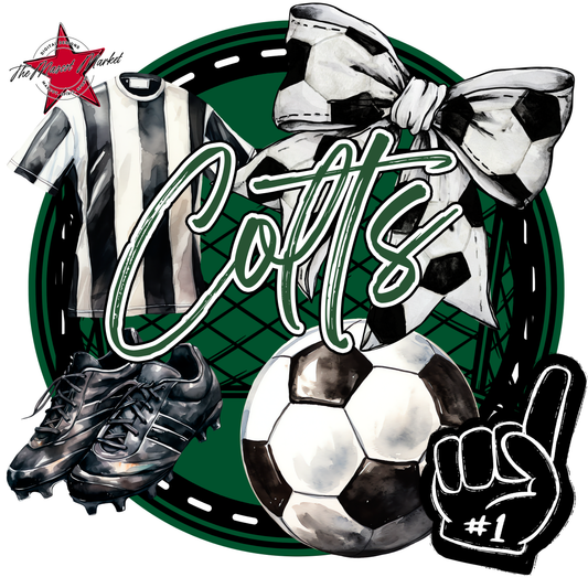 Colts Circle Soccer Design-Green