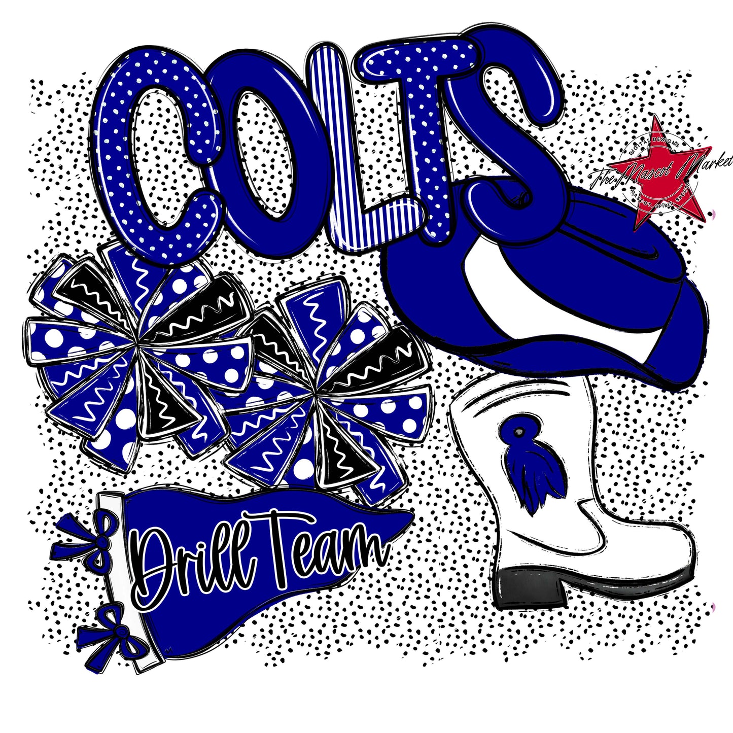 Colts Drillteam Spirit-Blue