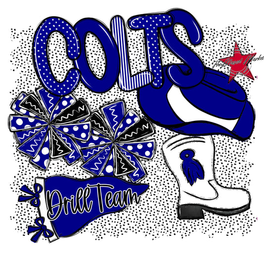 Colts Drillteam Spirit-Blue