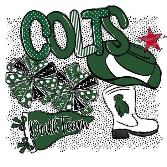 Colts Drillteam Spirit-Green