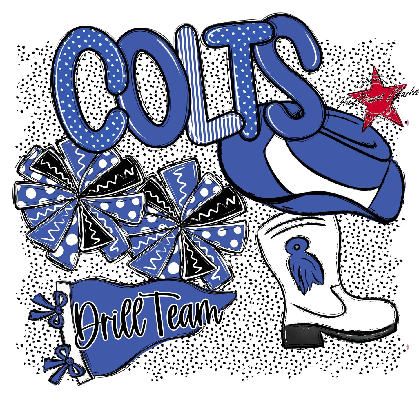 Colts Drillteam Spirit-Off Blue