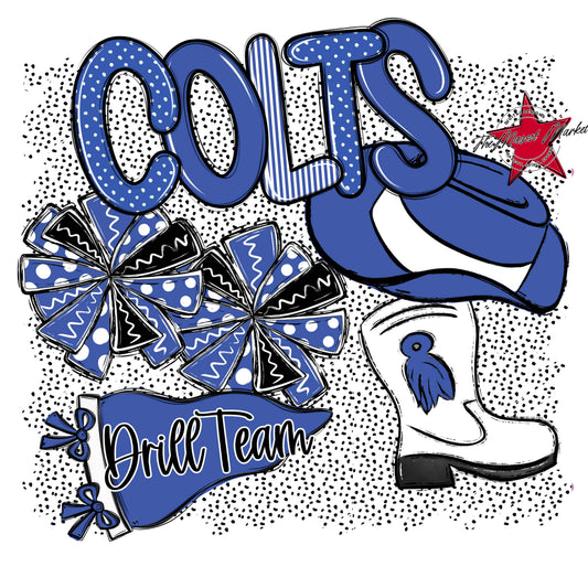 Colts Drillteam Spirit-Off Blue