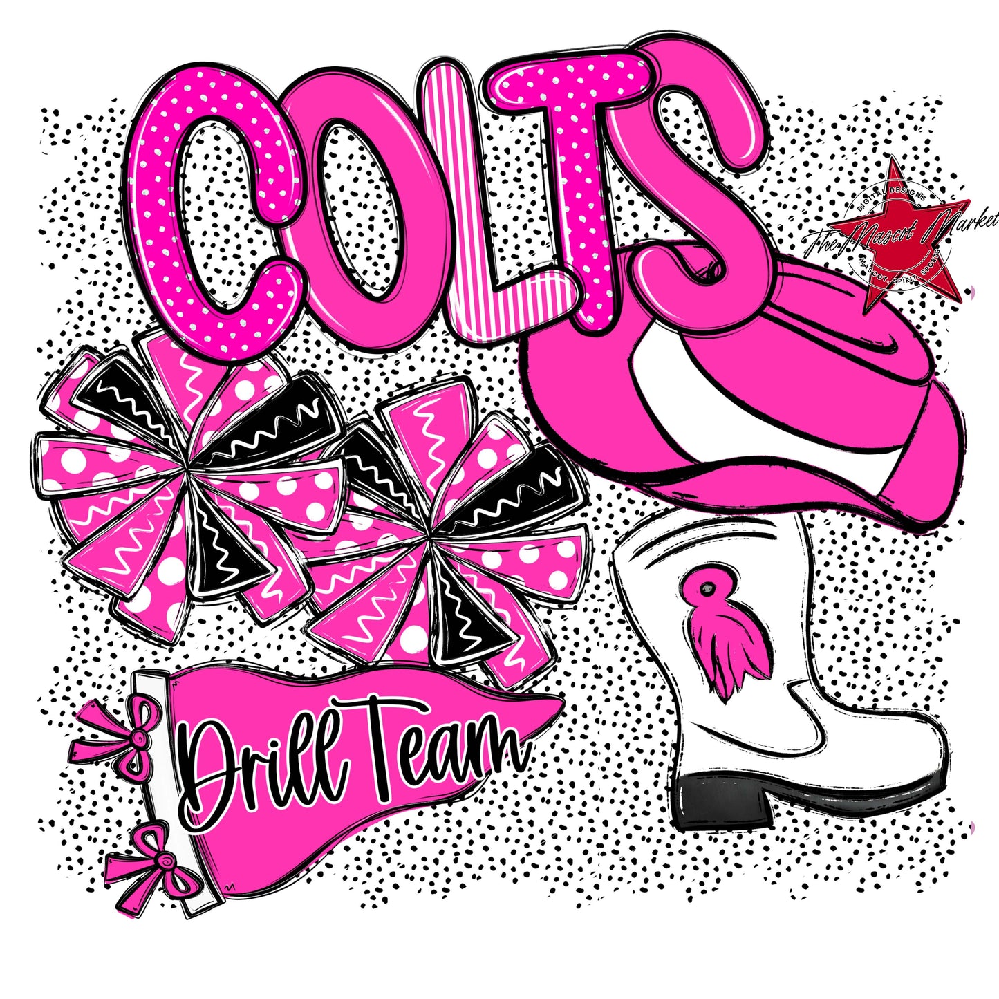 Colts Drillteam Spirit-Pink