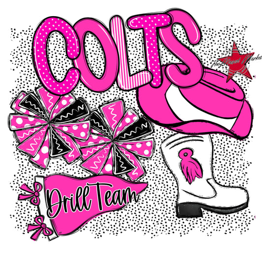 Colts Drillteam Spirit-Pink