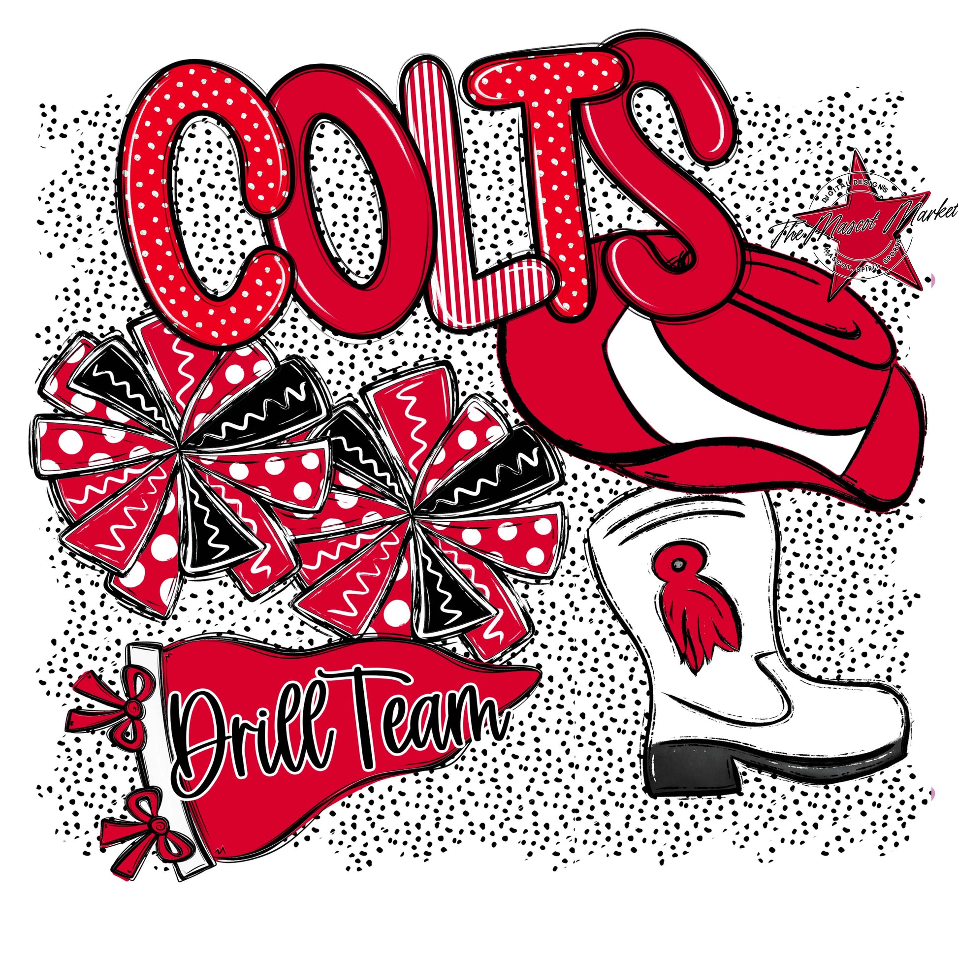 Colts Drillteam Spirit-Red