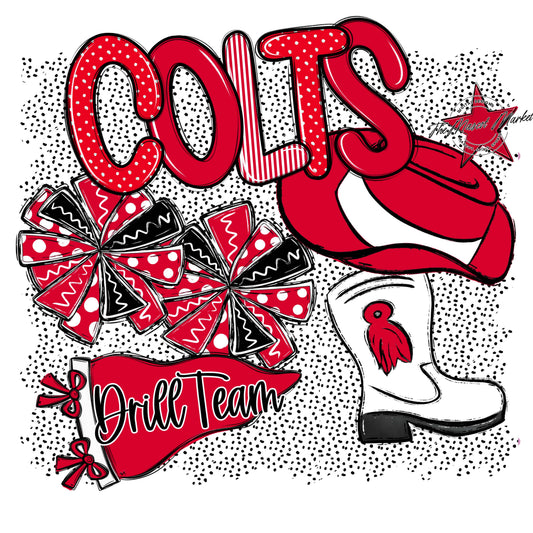 Colts Drillteam Spirit-Red