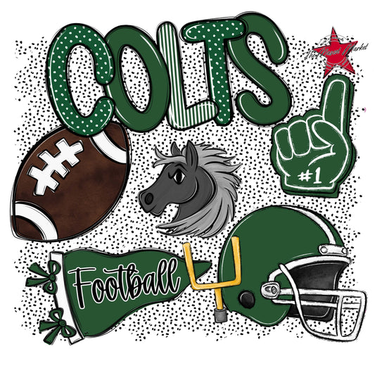 Colts Football Spirit-Green