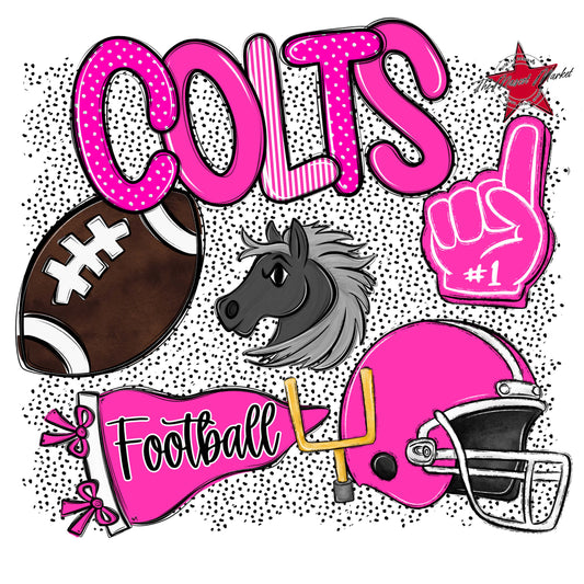 Colts Football Spirit-Pink