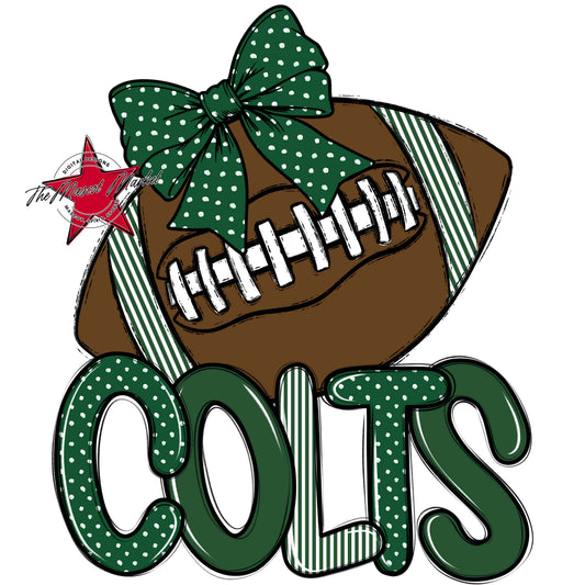 Colts Football Spirit Design-Green