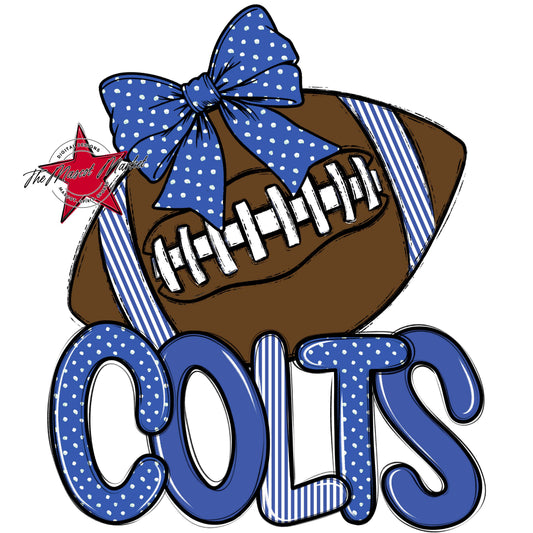 Colts Football Spirit Design-Off Blue