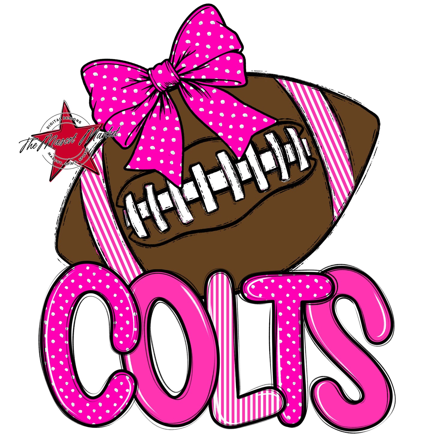 Colts Football Spirit Design-Pink