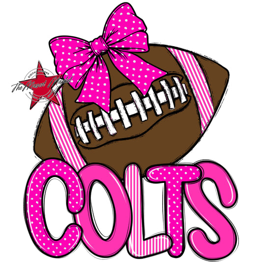 Colts Football Spirit Design-Pink