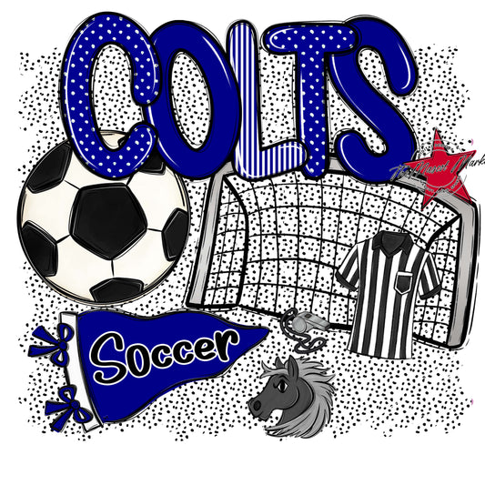 Colts Soccer Spirit-Blue