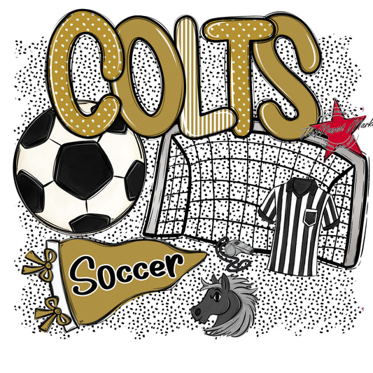 Colts Soccer Spirit-Gold