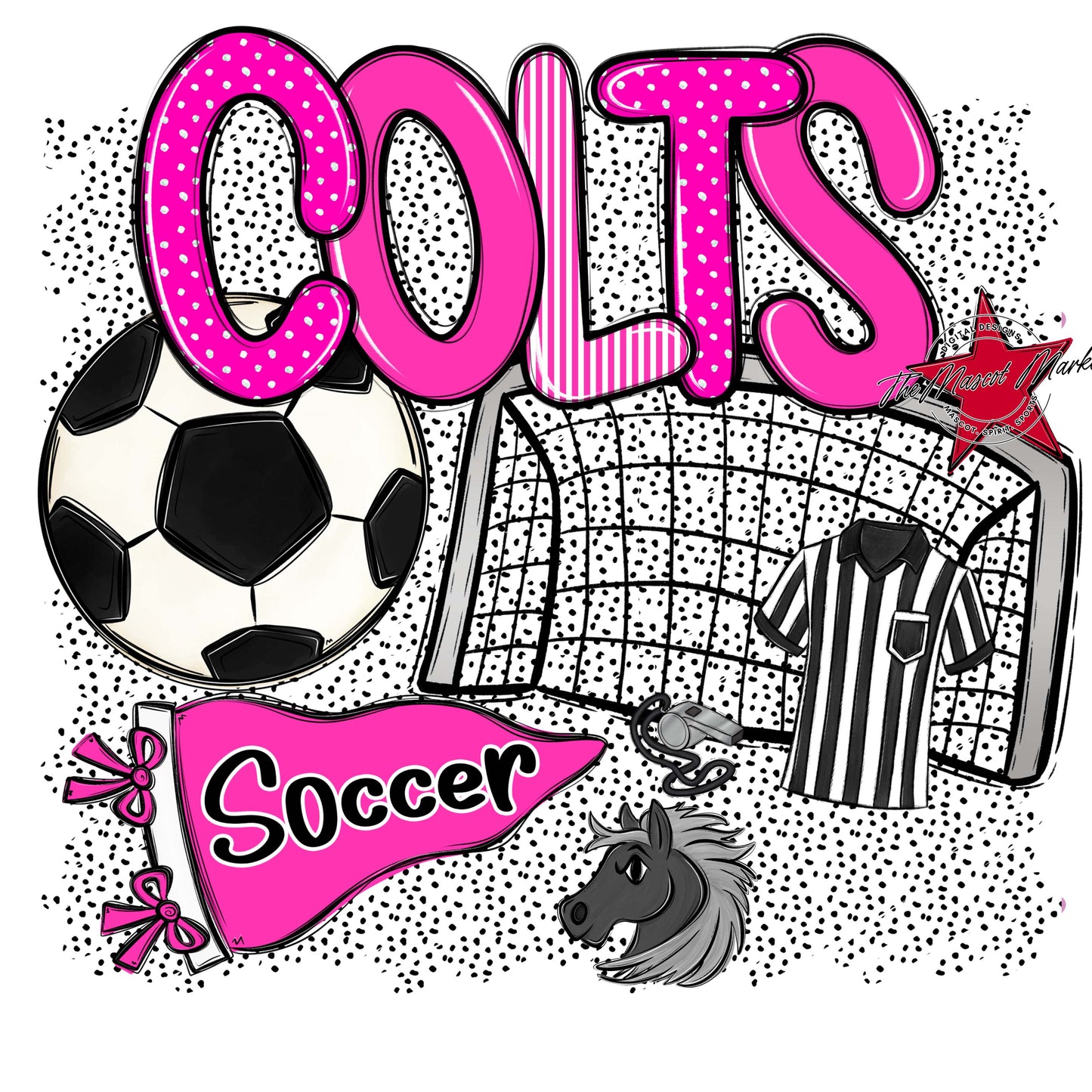 Colts Soccer Spirit-Pink