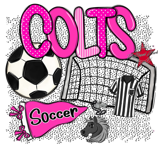 Colts Soccer Spirit-Pink