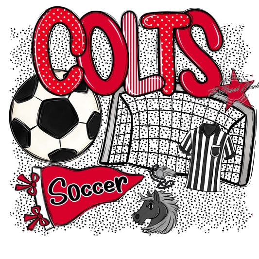 Colts Soccer Spirit-Red