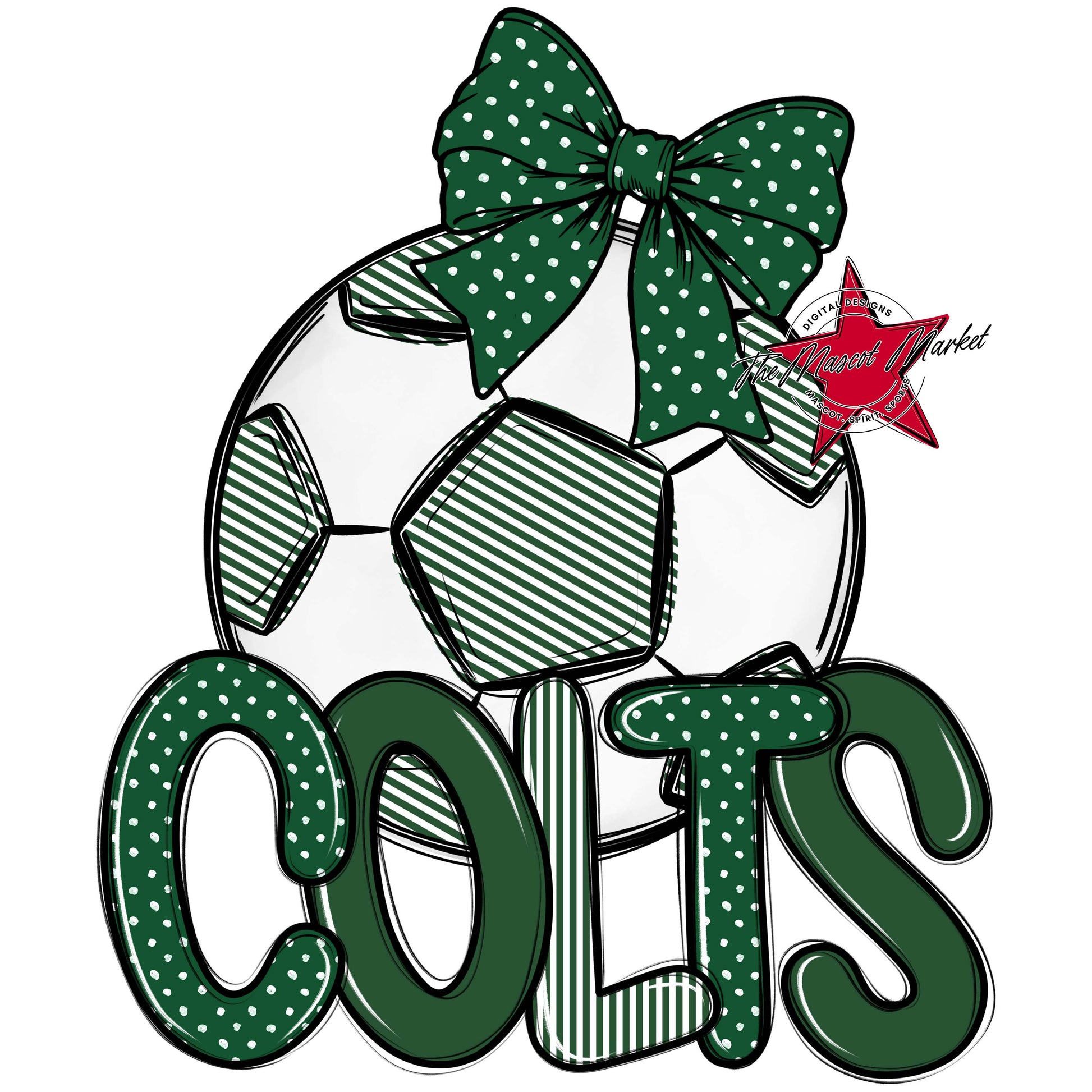 Colts Soccer Spirit Design-Green