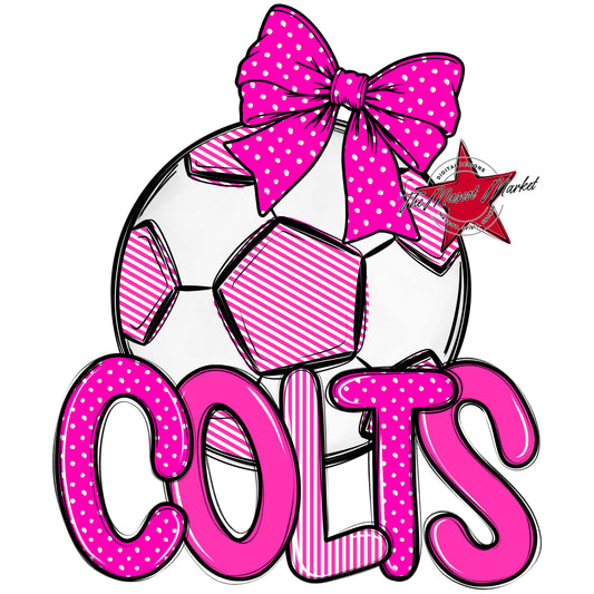 Colts Soccer Spirit Design-Pink
