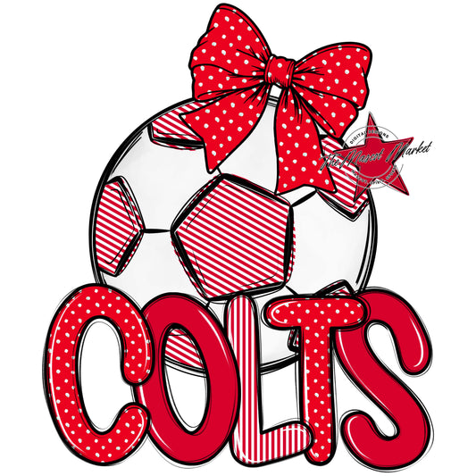 Colts Soccer Spirit Design-Red