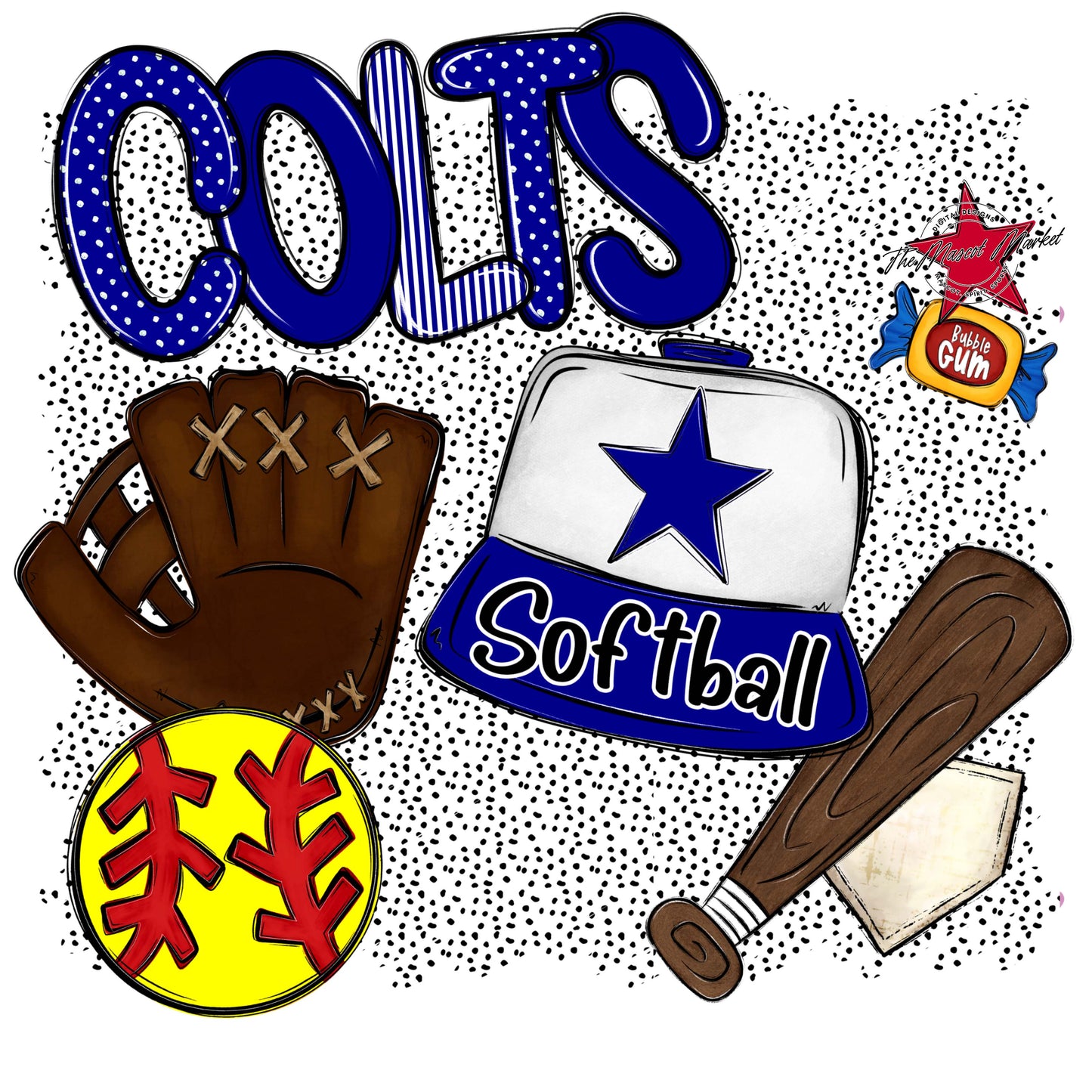 Colts Softball Spirit-Blue