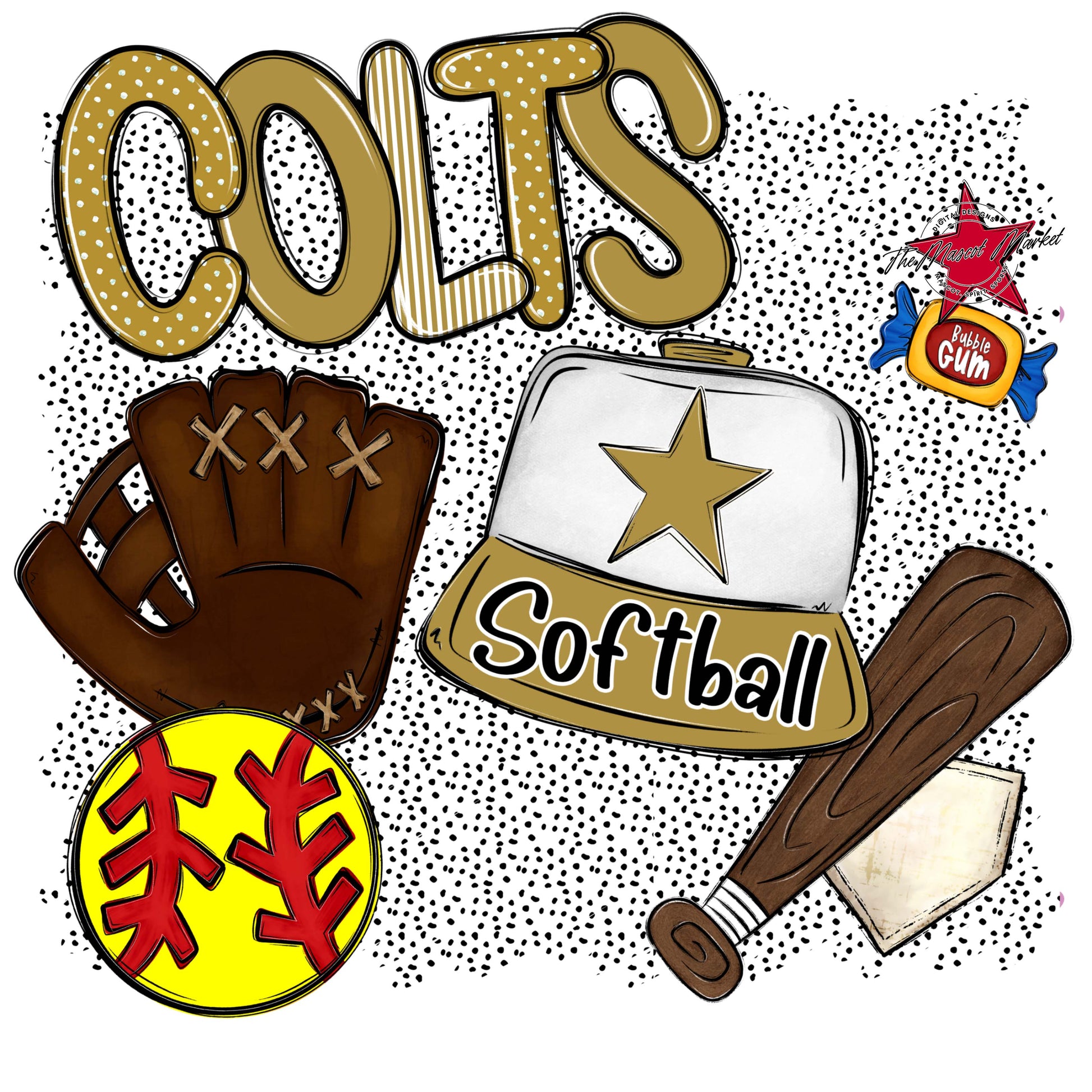 Colts Softball Spirit-Gold