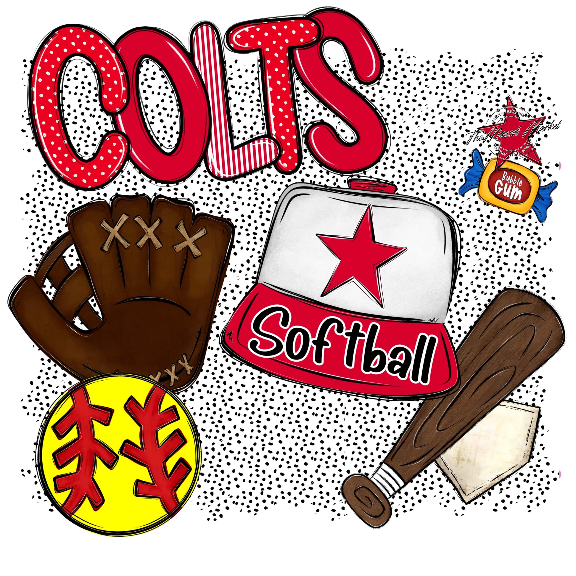 Colts Softball Spirit-Red