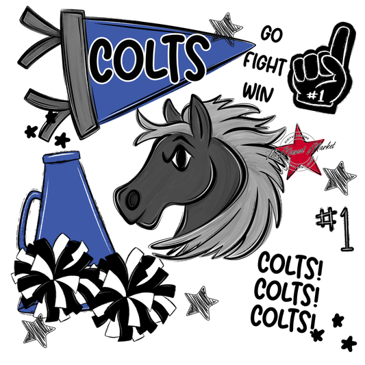 Colts Spirit Design-Off Blue